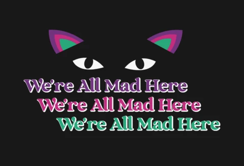 Mad Cat Eyes T-Shirt Design Template