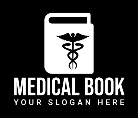 Medical Book Logo Design Template