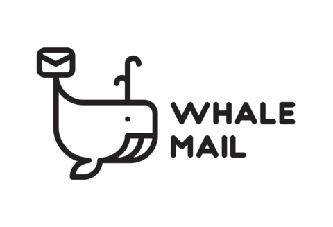 Whale mail logo design Vorlage