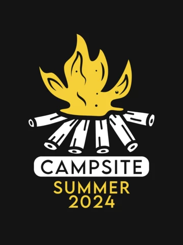 Sommer campingplatz t-shirt vorlage design