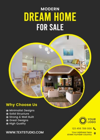 Modern Minimalist Real Estate Template for Dream Home Promotion