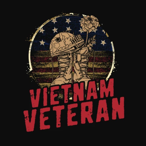 Vietnam Veteran T-Shirt Design Template