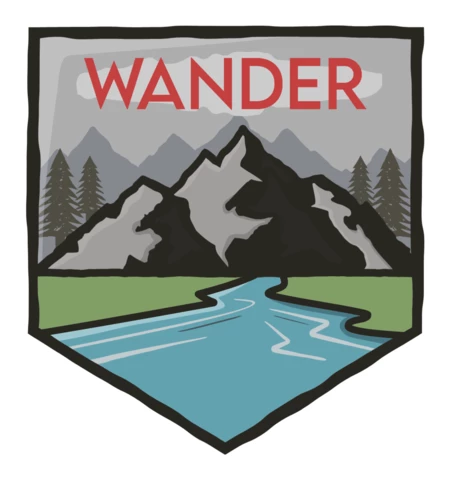 Wander Adventure Badge Template Design