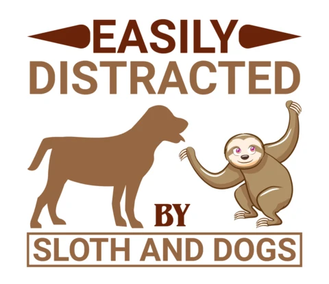 Sloth T-Shirt Design Template