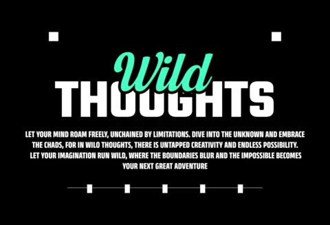 Design del template per t-shirt con tipografia teal e bianca e citazione sull'immaginazione.