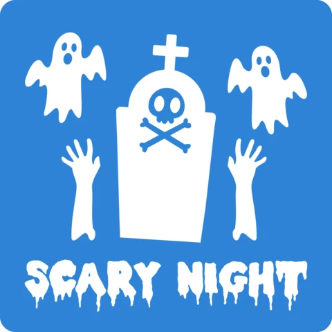 Halloween Scary Night Poster Design Template