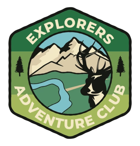 Explorers Adventure Club Badge Template Design