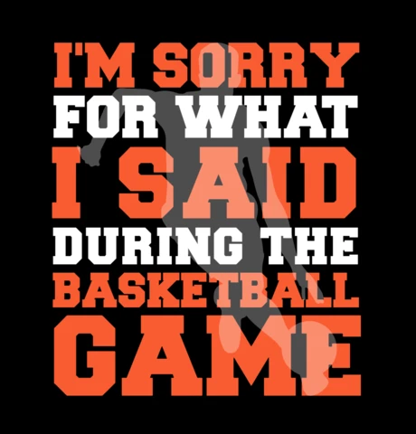Basketball Funny Quote Typography Poster Design Template
