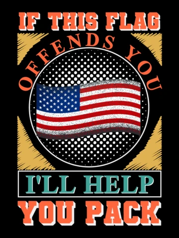 Patriotic Quote Design Template with Bold Typography and Vintage Style