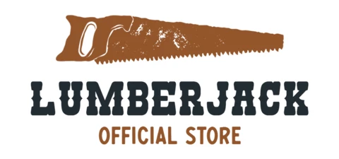 Modèle de logo pour le magasin officiel Lumberjack