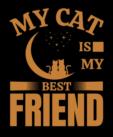 Playful Cat Friendship Design Template for Pet Lovers