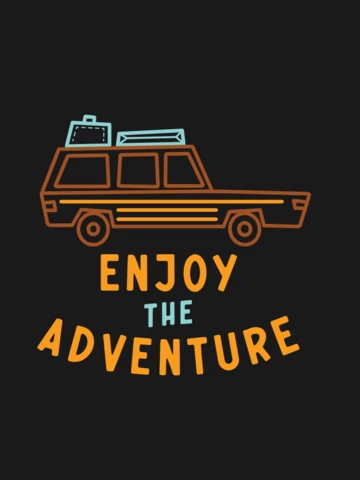 Enjoy The Adventure T-shirt Template Design