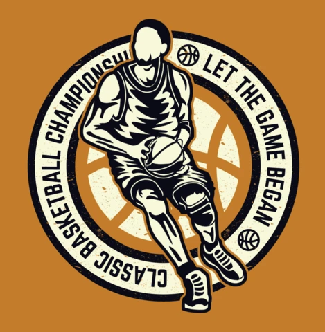 Classic Basketball Championship T-Shirt Design Template