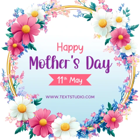 Floral Mother's Day Design Template for Celebrating Moms
