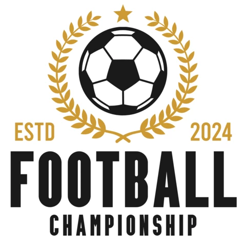 Fußballmeisterschaft Logo Design Vorlage