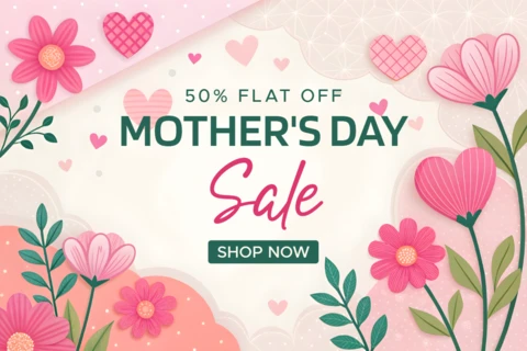 Charming Floral Mother's Day Sale Template – Editable Design for Promotions