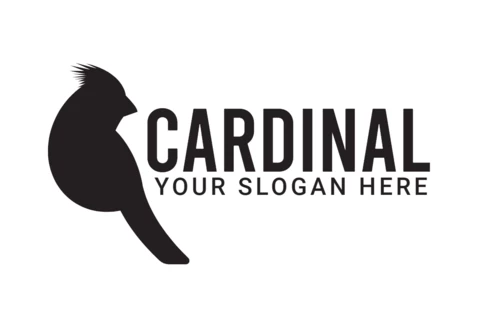 Cardinal Bird Logo Design Template