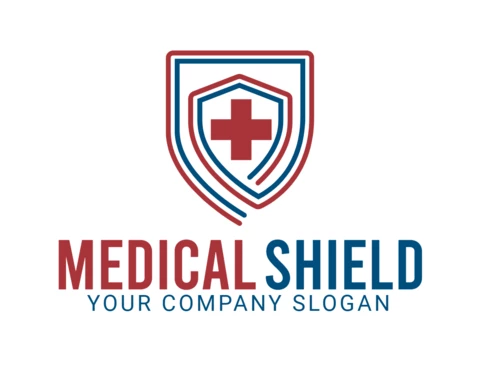Medical Shield Logo Design Template