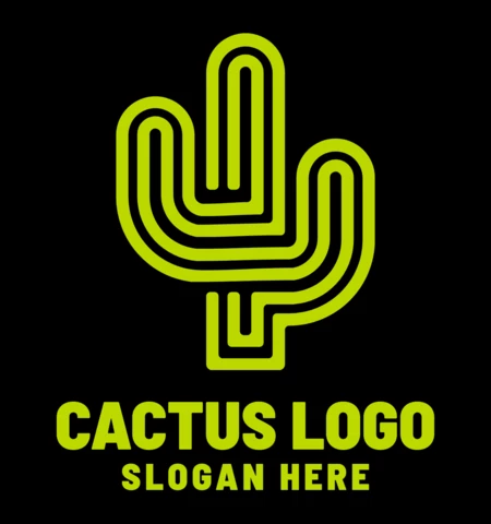 Cactus Logo Design Template