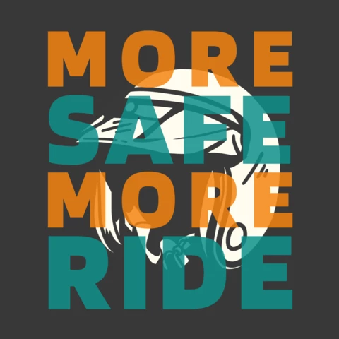 Motorcycle Helmet Vintage T-shirt Design Template