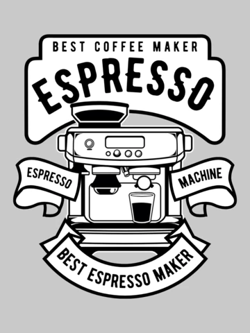Espresso Machine T-Shirt Design Template