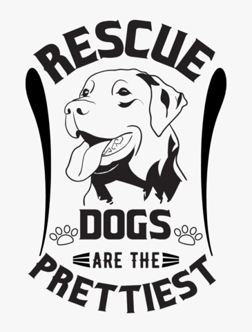 Les chiens de sauvetage sont les plus beaux modèles de t-shirt