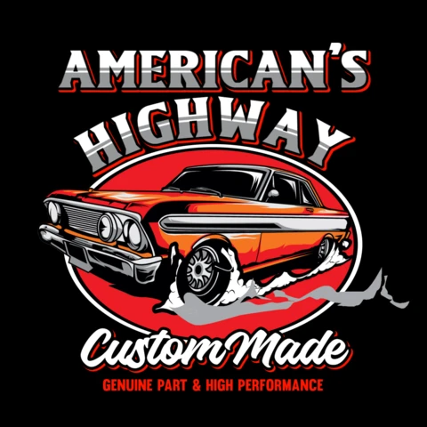 Modelo de design de camiseta personalizada para carros hot rod