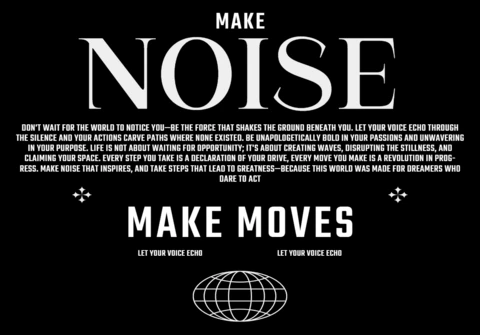 Bold Typography Design Template for Motivational Posters