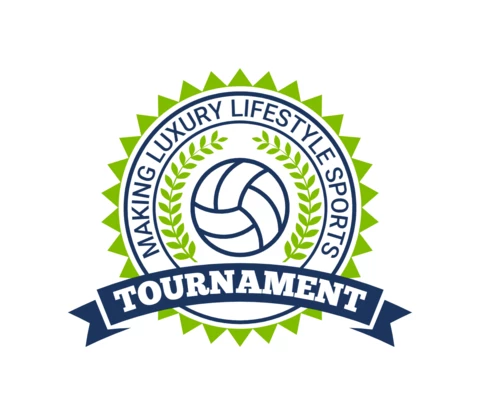 Basketball Tournament Championship Sports Logo Design Template