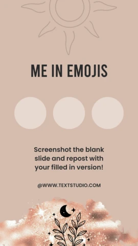 Personalize seus emojis para obter uma expressão pessoal no modelo de design de postagem de história do Instagram