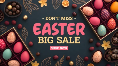 Vibrant Easter Sale Design Template for Festive Promotions