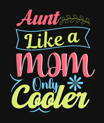 Aunt Family Quote Typography T-Shirt Design Template