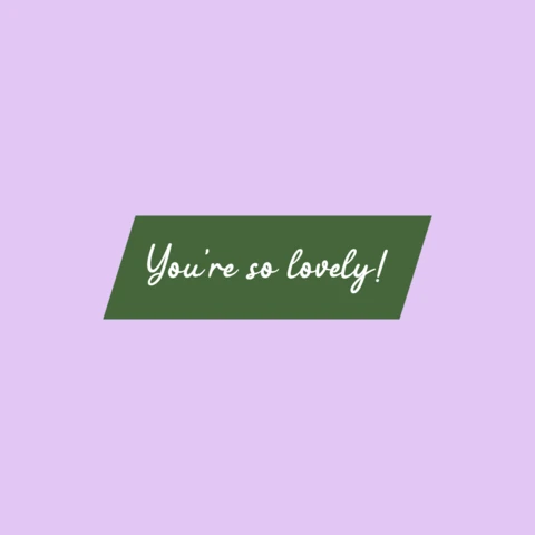 Schönes Kompliment Instagram Post Design Vorlage