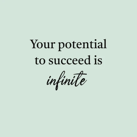Opbeurende potentiële quote Instagram-postontwerpsjabloon