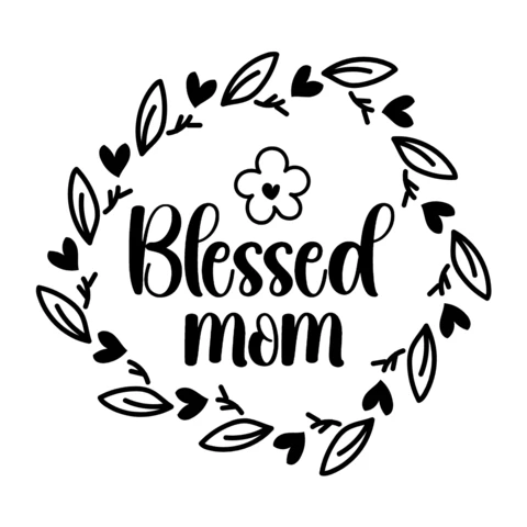 Ontwerpsjabloon gezegend moeders t-shirt