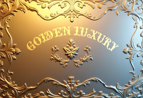Elegante goldene Luxus Hintergrund Vorlage für Premium Design