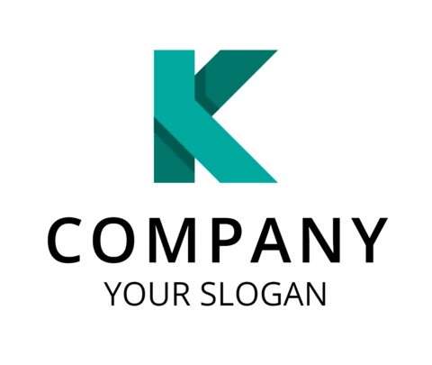 Lettera k modello di logo aziendale