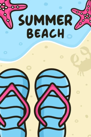 Summer Beach Banner Design Template