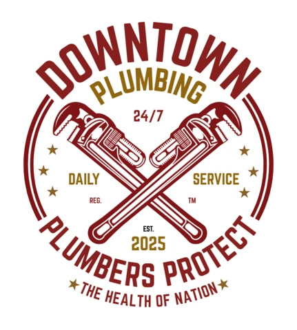 Downtown Plumbing T-Shirt Design Template