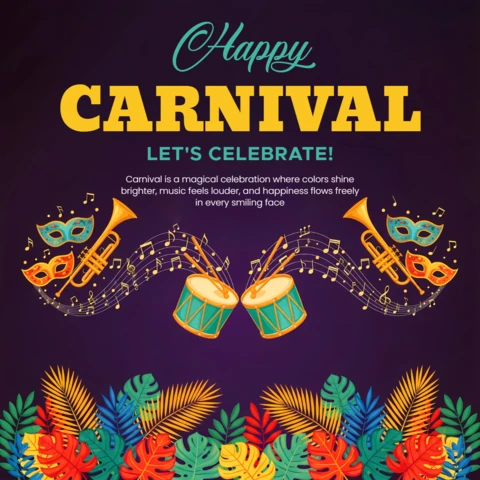 Vibrant Carnival Celebration Design Template for Festive Flyers