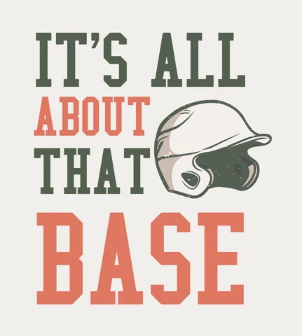 Baseball Helmet Vintage T-shirt Design Template