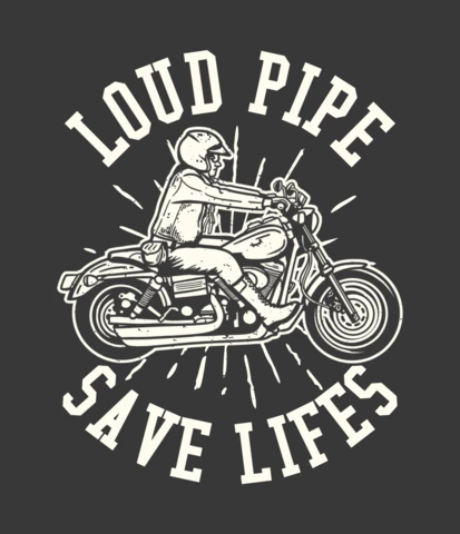 Man Riding Motorcycle Vintage T-shirt Design Template