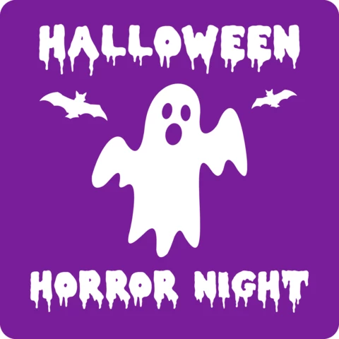 Halloween Ghost Horror Night Poster Design Template