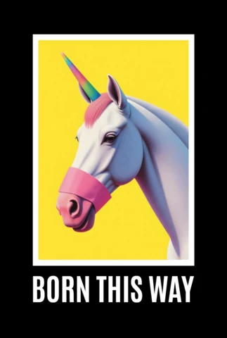 Custom T-Shirt Designs with a Horse Dressed As a Unicorn