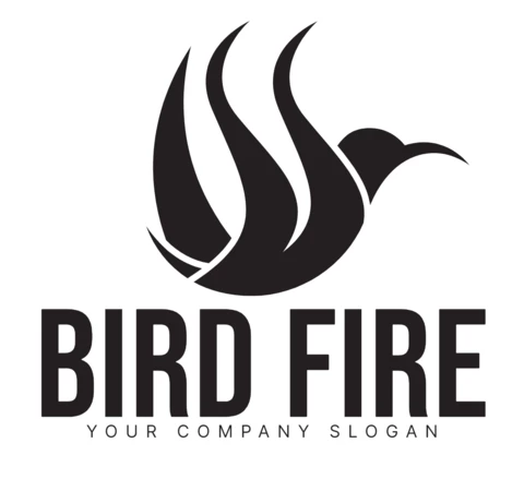 Szablon projektu logo firmy Bird Fire