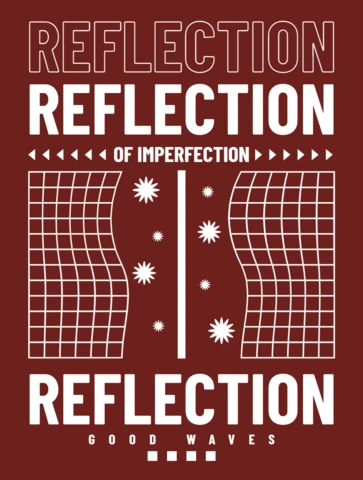 Modern Graphic Design Template for Reflective Art Prints