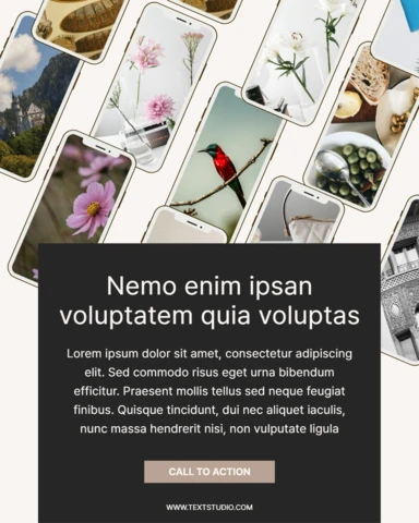 Nature and Aesthetic Collage Instagram Post Design Template