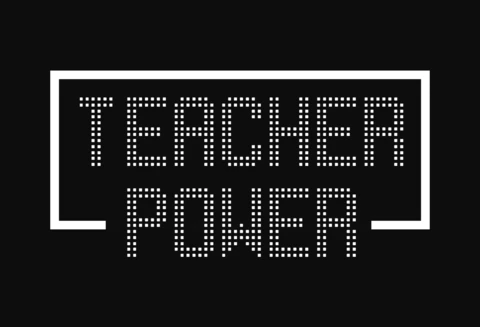 Teacher Power Retrogaming T-Shirt Design Template