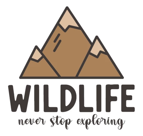 Wildlife Never Stop Exploring Logo Template Design