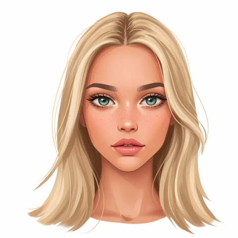 Plantilla de diseño de personajes editable para ilustraciones personalizadas